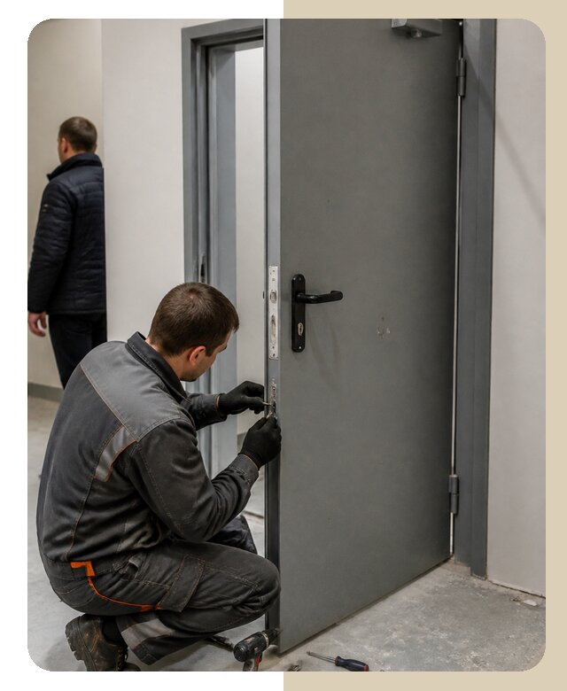Ремонт противопожарной двери в Сланцах по цене 6716 р. | ДвериЛегко-Слы